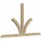 Ekena Millwork Richland Rough Sawn Timber Gable Bracket, Douglas Fir, 96"W x 56"H x 4"D x 4"F, 14/12 Pitch GBW096X56X0404RIC00RDF - alternate 3